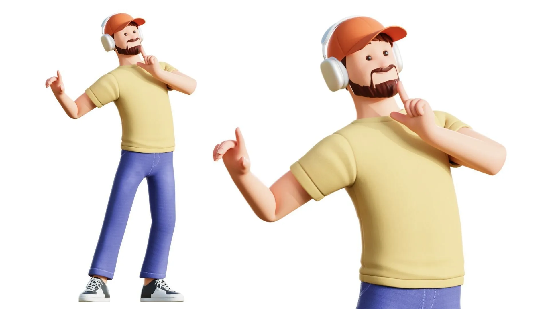 Cartoon Software Developer render 4
